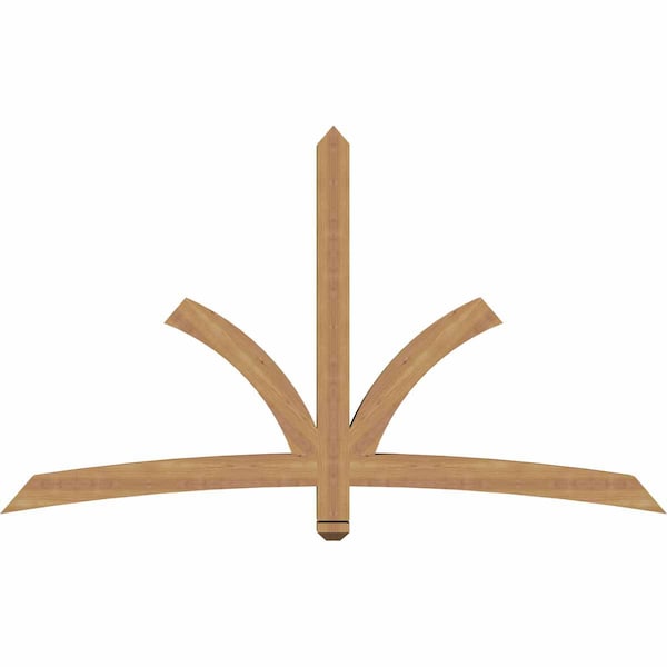 Ekena Millwork Davenport Timber Gable Bracket, Western Red Cedar, 72"W x 42"H x 3 1/2"D x 3 1/2"F, 14/12 Pitch GBW072X42X0404DAV00SWR - main